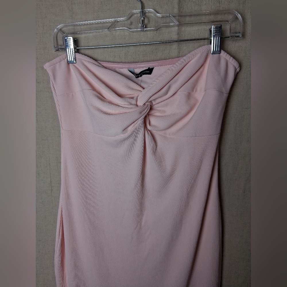 PrettyGarden Large Women's Bodycon Maxi Summer Strapless Tube Twist Knot Front - Picture 2 of 6